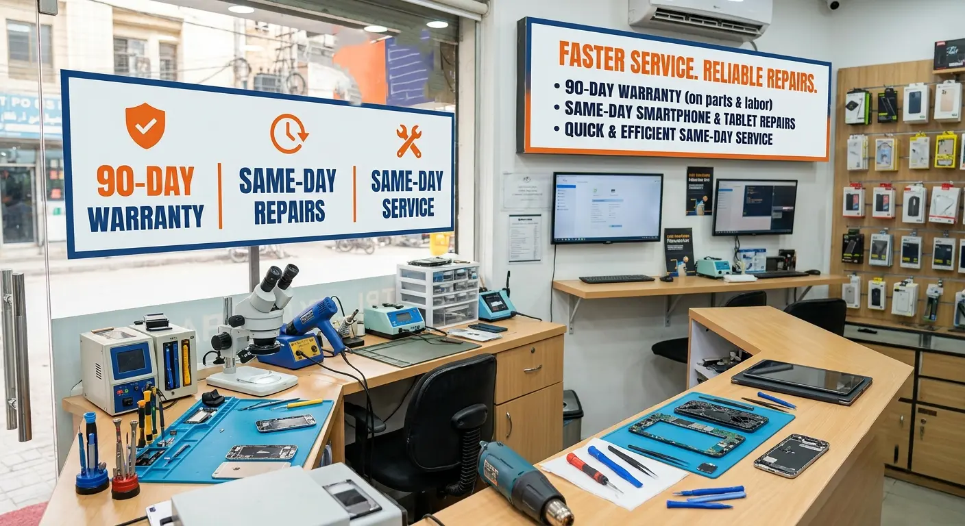 90 Days Warranty Same Day Repairs