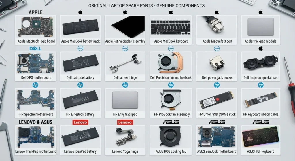 ORIGINAL PARTS FOR EVERY LAPTOP BRAND